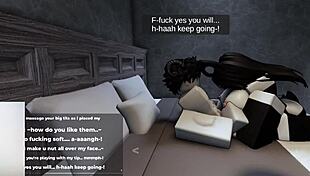 roblox bunny girl bounces ass on cock till creampie fill-up