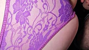 Huge Cum on Panties from Best Colleague's Husband!