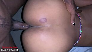 ebony chubby slut pussy creams hard on massive black cock pounding