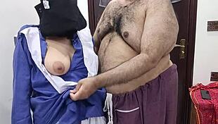 pakistani schoolgirl in hijab spreads for closeup pussy and ass exam