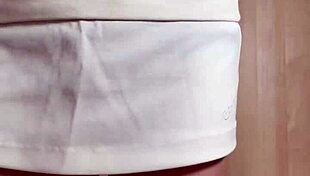 tennis girl skirt bloomers anal plug tease huge ass!