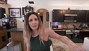 Stepmom Helena Price Loses Truth or Dare Game Bent Over for Creampie Doggystyle