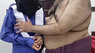 pakistani schoolgirl in hijab spreads for closeup pussy and ass exam