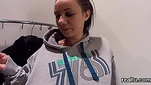 adorable czech teen seduced in store then pov drilled hard