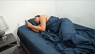 Hey, sharing bed with stepbro led to wild anal creampie