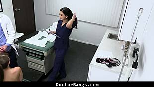 Shy teen patient gets doctor's big cock hormone treatment