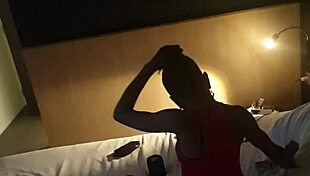 Mature Tall Mistress Rips Clothes in Petite Femdom Striptease Domination!