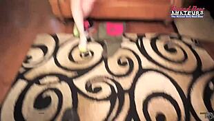 Big titted ginger coed Rose rims deep and gulps every drop of hot cum!!