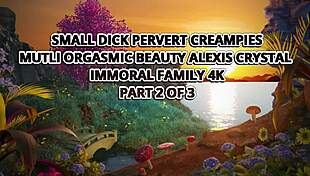 how does alexis crystal handle multiple orgasms from small cock?