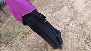 Deshi village girl gets rough outdoor fuck with hubby on ranch in first-time homemade video