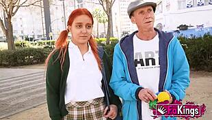 Watch 18-Year-Old Babe Take Grandpa's Monster Cock Cowgirl Doggystyle Rough Missionary Ride!