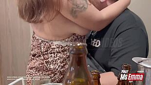 pinay wife emma's face reveal in mfm threesome gangbang swallow cum with lucky fan