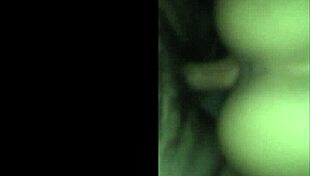 Brunette housewife flashes her big ass and small waist in lingerie homemade trailer