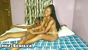 Super hot ebony teen sucks monster cock and takes brutal pussy pounding from penismanxxx!