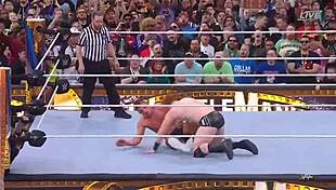 gunther vs sheamus vs drew mcintyre fights for intercontinental championship at wrestlemania 39