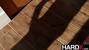 little puck's red lingerie gets hardcore big dick thrill