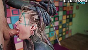 Skinny goth newbies first time ANAL assfucked by monster cock deepthroat squirt