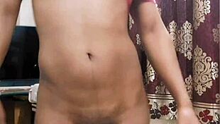 my heart races showing off my tiny clitty workout skills to boyfriend on video call