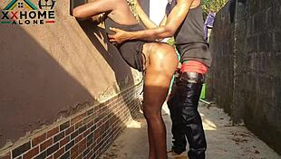 jasmine candy's such a slutty neighbor she quick-fucks outdoors behind windows