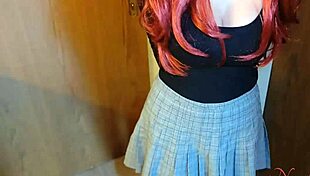 Ex pregnant redhead girlfriend begs creampie in POV doggystyle to trick me into breeding her