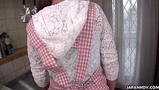 kyoka makimura teases with fingers then smokes lover's cock uncensored