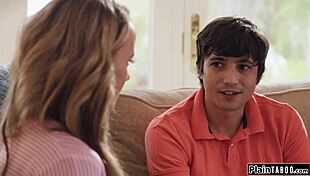 Petite Stepmom's Big Tits Tempt Jobless Step-Son