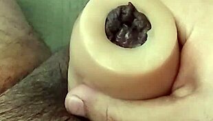 THICK COCK pulses in slow motion WET JERKOFF explosion