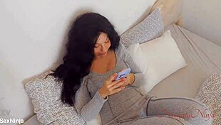 curvy stepmom relieves viagra boner with creampie doggystyle squirting