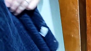 Stepmom spied me showering now sucks my cock hard in bathroom