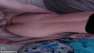 dream girlfriend wakes boyfriend with rough morning sex and loud moans