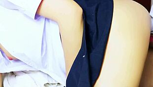 Sweet University Girl's First Time Real Creampie Fuck