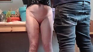 slave kneel for your submission session full humiliations and cumshots