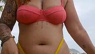 flashing my huge wet pussy on beach just begging for sneaky outdoor fun