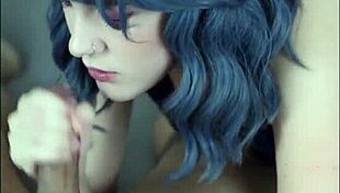 imagine goth redhead latina babe drenched in bukkake cumshot compilation facials