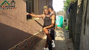 jasmine candy's such a slutty neighbor she quick-fucks outdoors behind windows