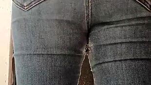 Hidden Cam Records Latina Sister-in-Law Peeing Ass Spread Wide