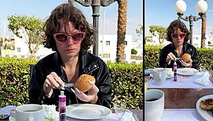 guy picks her up at restaurant then creampies her tight pussy in hotel room