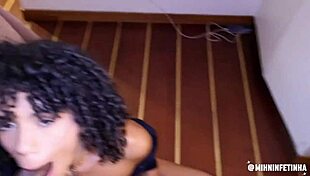 Slut begs for monster cock pounding her tight pussy