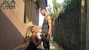 jasmine candy's such a slutty neighbor she quick-fucks outdoors behind windows