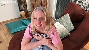 Private homemade POV dildo fisting prolapse with my fat curvy Czech milf wife huge saggy tits puffy pussy lips outdoor lingerie