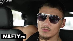 Stepmom's Silk Thong Ride Trains Stepson's Cock for College Thrills