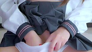 Classmate's Cute Underwear Hides Vibration Addiction