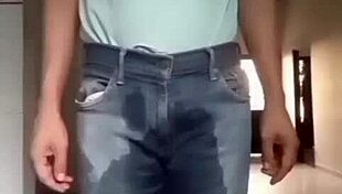 Drunk Diaper Squirt Soaks Wet Pants