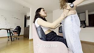 Straight Girl's Clit Swells Hard Under Teasing Fingers