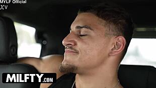 Stepmom's Silk Thong Ride Trains Stepson's Cock for College Thrills