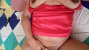 juicy latina with big tits pussy lips squirts hard during solo fingering massage