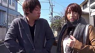 Big Natural Boobs Japanese Milf Cougar Teases Boy into Uncensored Backseat Car Creampie Fuck