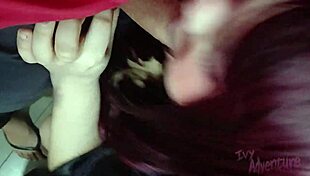 Chubby Goth Wife Sucks Dick For Facial