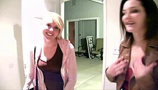 tegan mohr miley may and dakota skye share cock sucking deepthroats before pov pussy pounding