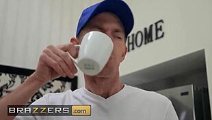 Louise Lee lets housepainters blast cum all over her pretty face!